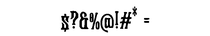 The_Count Font OTHER CHARS