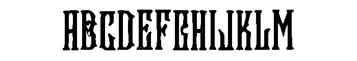 The_Count Font UPPERCASE