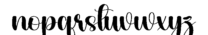 The Cowboy Font LOWERCASE