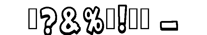 The Craft Bubble Regular Font OTHER CHARS