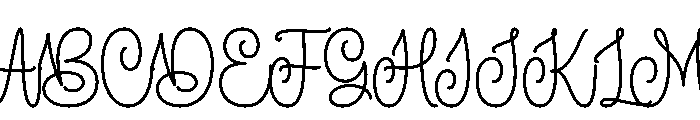 The Crafty Marie Script Font UPPERCASE