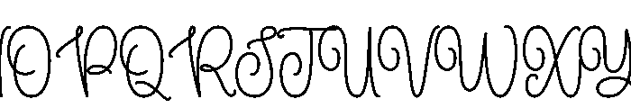 The Crafty Marie Script Font UPPERCASE