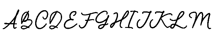 The Crafty Script Font UPPERCASE