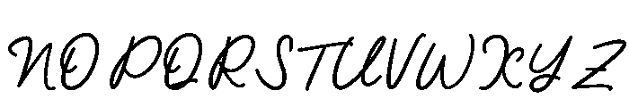 The Crafty Script Font UPPERCASE