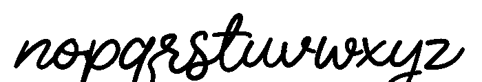 The Crafty Script Font LOWERCASE