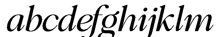 The Cresilla Paramount Italic FONT