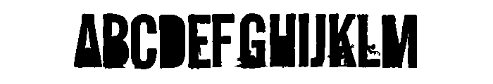 The Dead Walk CF Purple Font UPPERCASE