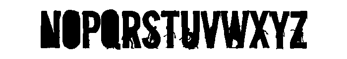 The Dead Walk CF Purple Font UPPERCASE