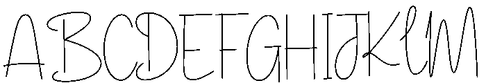 The Delights Font UPPERCASE