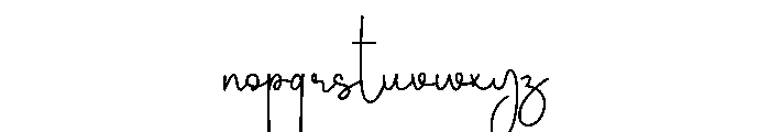 The Delights Font LOWERCASE
