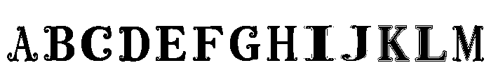 The Elite Regular Font UPPERCASE