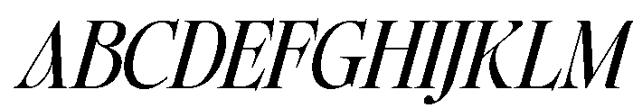 The Ethicly Bold Cond Ita Font UPPERCASE