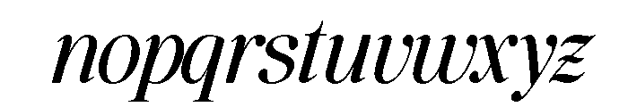The Ethicly Bold Cond Ita Font LOWERCASE