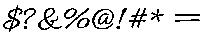 The Florishia Regular Font OTHER CHARS