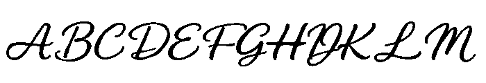The Florishia Regular Font UPPERCASE
