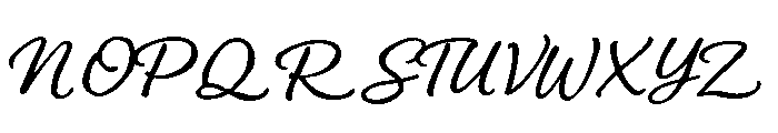 The Florishia Regular Font UPPERCASE