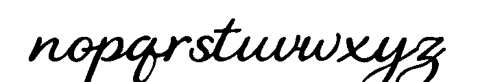 The Florishia Regular Font LOWERCASE