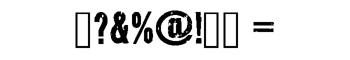 The Forest Hunter Regular Font OTHER CHARS