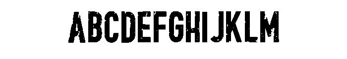 The Forest Hunter Regular Font UPPERCASE