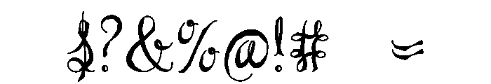 The GRANITE Font OTHER CHARS