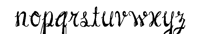 The GRANITE Font LOWERCASE