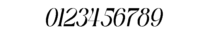The Genova Italic Font OTHER CHARS