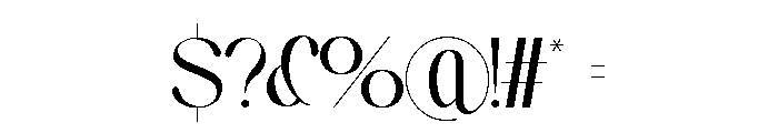 The Genova Font OTHER CHARS