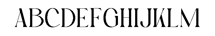 The Genova Font UPPERCASE