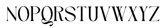 The Genova Font UPPERCASE