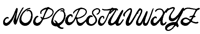 The Genta Flamingo Regular Font UPPERCASE