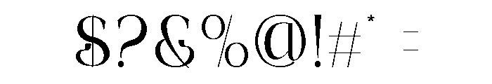 The  Goera Font OTHER CHARS