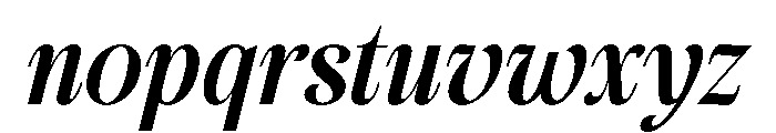 The Great Nineties Italic Font LOWERCASE