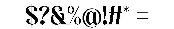 The Great Nineties Regular Font OTHER CHARS