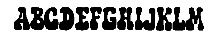 The Groove Chunky Font UPPERCASE