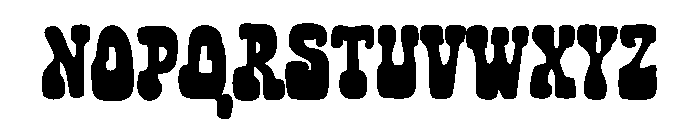 The Groove Chunky Font UPPERCASE