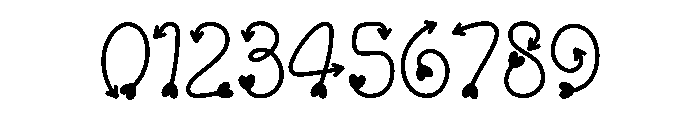 The HEART ARROWS Font OTHER CHARS