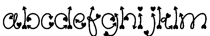 The HEART ARROWS FONT