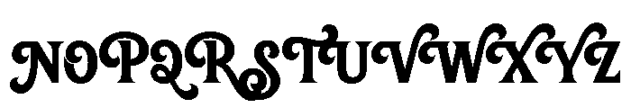 The Hodam Regular Font UPPERCASE
