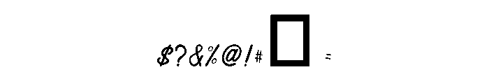 The Holiday Regular Font OTHER CHARS