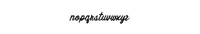The Holiday Regular Font LOWERCASE