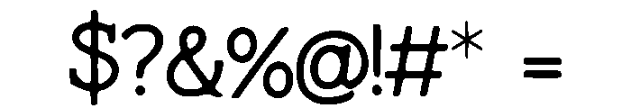 The_In_Between Font OTHER CHARS