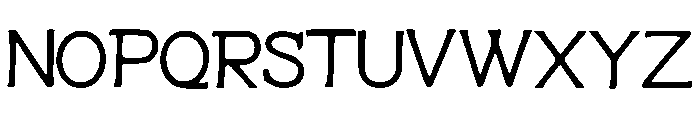 The_In_Between Font UPPERCASE