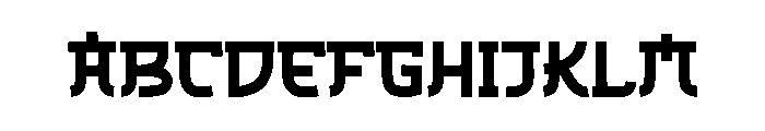 The Japan Font UPPERCASE