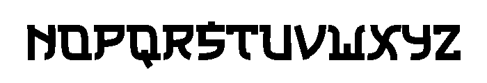 The Japan Font LOWERCASE
