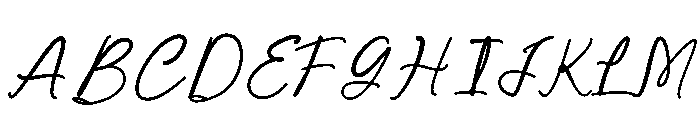 The Jasmine  Script Font UPPERCASE