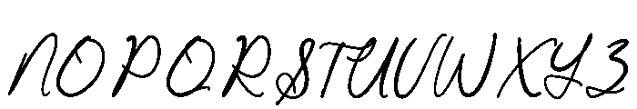 The Jasmine  Script Font UPPERCASE