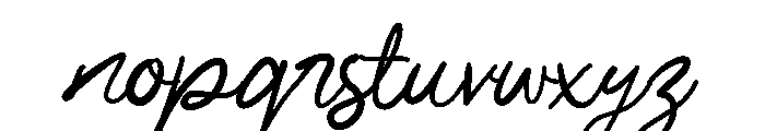 The Jasmine  Script Font LOWERCASE