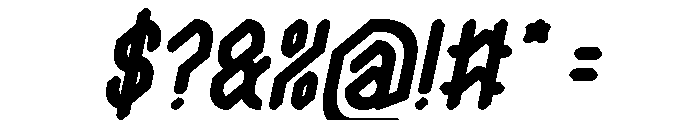 The Journalist Bold Italic Font OTHER CHARS