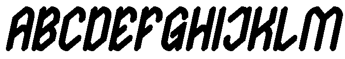 The Journalist Bold Italic Font UPPERCASE