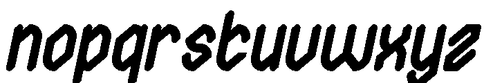 The Journalist Bold Italic Font LOWERCASE